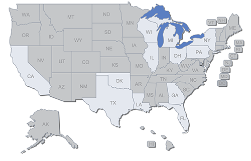 ISP Statistics for Local Regions Throughout the U.S.